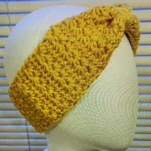 Handmade Yellow Crochet Headband